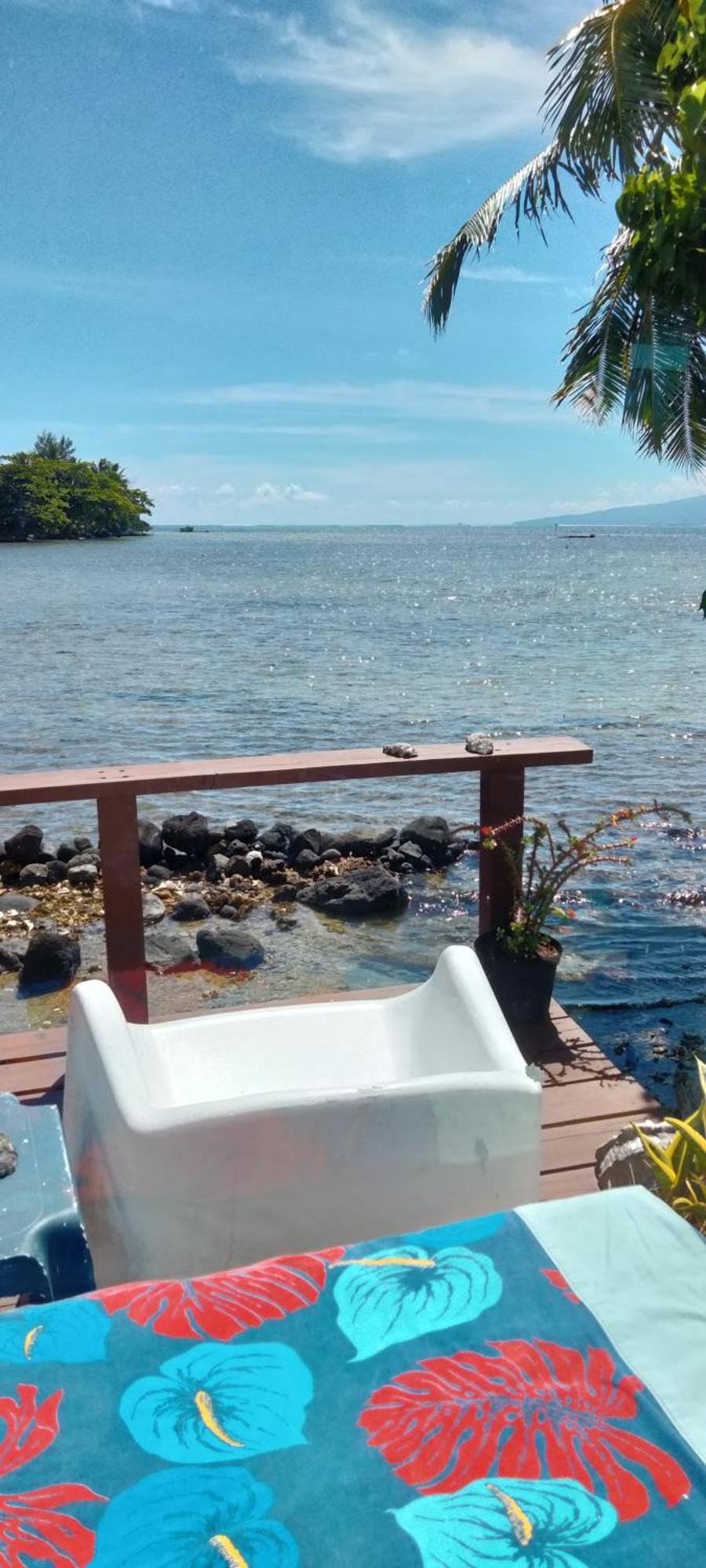 Bungalow Vue Lagon 180 Degre, La Maison Bleue 莫雷阿 外观 照片