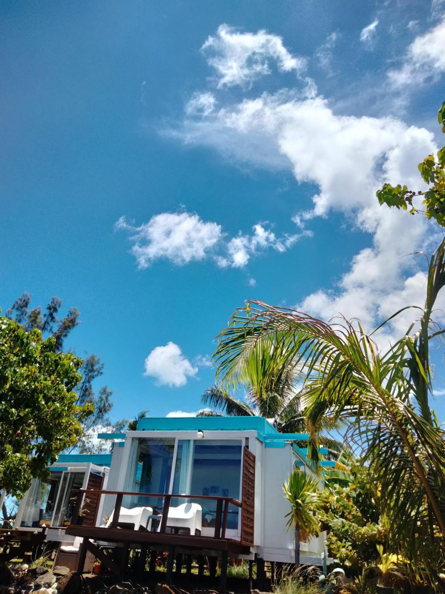 Bungalow Vue Lagon 180 Degre, La Maison Bleue 莫雷阿 外观 照片
